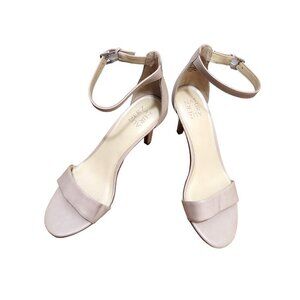 Naturalizer Beige Ankle Strap High Heel Sandals Womens Size 10 M